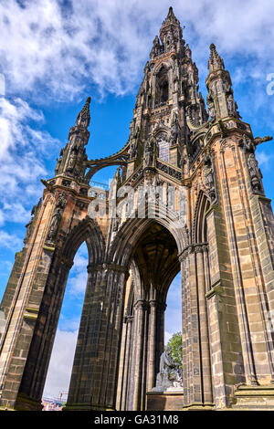 Le Scott Monument Édimbourg Banque D'Images