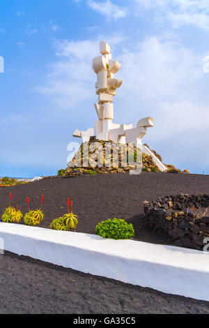 Monument à El Campesino village, Lanzarote, îles Canaries, Espagne Banque D'Images