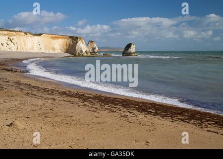Freshwater Bay, île de Wight, Angleterre, RU, FR Banque D'Images
