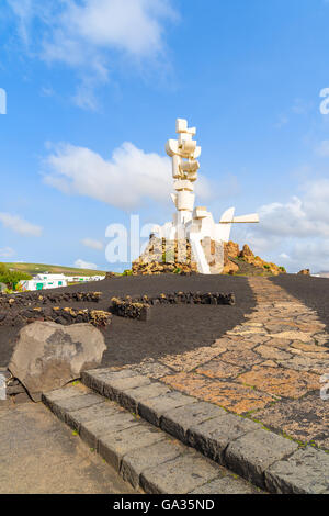 EL CAMPESINO, île de Lanzarote - Jan 14, 2015 : Le Monumento al Campesino érigée par l'artiste César Manrique en l'an 1986 est un mémorial en l'honneur du travail acharné des paysans de Lanzarote Banque D'Images