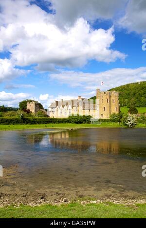 Stokesay Castle, Craven Arms, Shropshire, England, UK, FR, DE L'Europe Banque D'Images