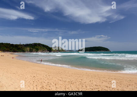 La Hat Nai Harn Beach près de Rawai dans le sud de l'île de Phuket dans le sud de la Thaïlande en Southeastasia. Banque D'Images