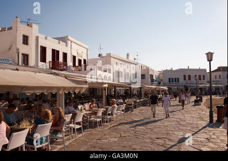 La ville de Mykonos ou Chora, Mykonos, Cyclades, Grèce, Europe Banque D'Images