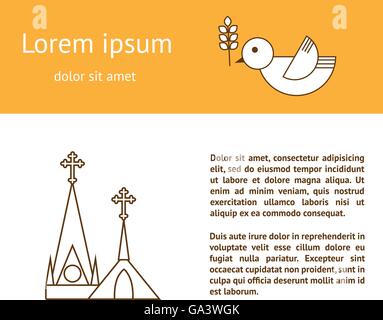 Le christianisme historique minimaliste Illustration de Vecteur