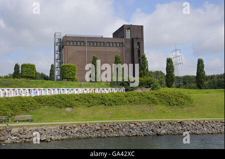 Ancienne mine de charbon Nordstern, Gelsenkirchen, Rhénanie du Nord-Westphalie, Allemagne / Industrial Heritage Trail Banque D'Images