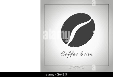 Grain de café graphique silhouette. Illustration isolé. Vecteur. Illustration de Vecteur