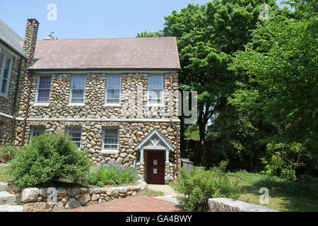 Centre de la vie de la mission du Christ (église de pierre), United Methodist Church de Martha's Vineyard, dans la région de Vineyard Haven Banque D'Images