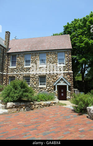 Centre de la vie de la mission du Christ (église de pierre), United Methodist Church de Martha's Vineyard, dans la région de Vineyard Haven Banque D'Images