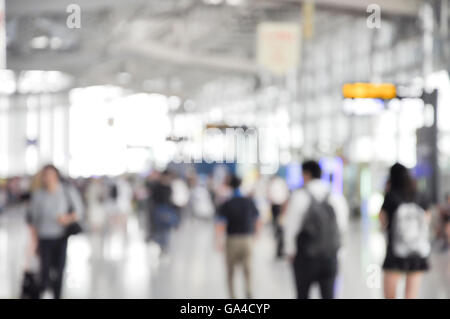 Arrière-plan flou, Voyageur à l'aéroport d'arrière-plan flou Banque D'Images