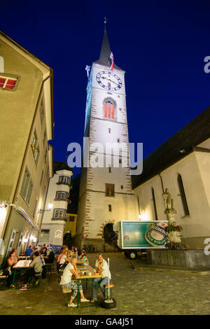 Chur église Saint Martin dans la vieille ville Suisse Grisons, Grisons Banque D'Images