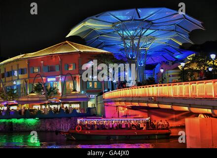 Clarke Quay, Singapour Banque D'Images