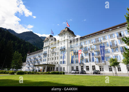 Saint-Moritz (San Murezzan, San Maurizio) Grand Hôtel des Bains Kempinski Suisse Graubünden, Grisons, Haute-engadine Engad supérieur Banque D'Images