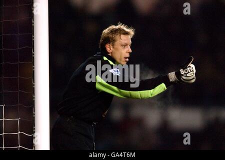 Soccer - FA Barclaycard Premiership - Derby County v Fulham. Mart Poom, gardien de but du comté de Derby Banque D'Images