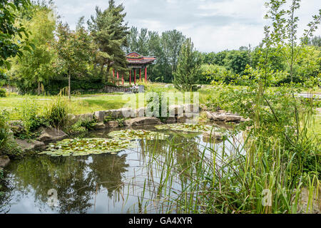 Le Jardin Chinois Festival Liverpool Merseyside England Otterspool Jardins Banque D'Images