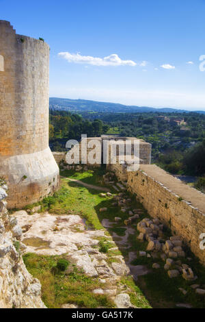 Noto, ancien château médiéval Banque D'Images