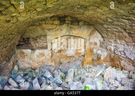 Noto ancienne, maisons et les zones rocailleuses, détruit par le tremblement de terre de 1693 Banque D'Images