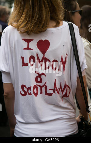 Londres, Royaume-Uni. 2 juillet, 2016. Anti-Brexit mars et rassemblement à Londres, Royaume-Uni le 2 juillet 2016. Credit : Kristian Birsfelden/Alamy Live News Banque D'Images