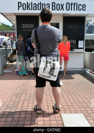 Karlovy Vary, République tchèque. 06Th Juillet, 2016. Atmosphère lors de la 51e Festival International du Film de Karlovy Vary à Karlovy Vary, République tchèque, le 3 juillet 2016. © Katerina Sulova/CTK Photo/Alamy Live News Banque D'Images