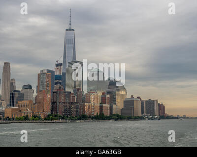 Lower Manhattan, également connu sous le nom de centre-ville de Manhattan, est la partie la plus méridionale de l'île Banque D'Images