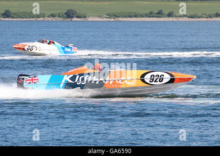 L'expérience acquise au cours de l'équipe de Kissimmee écossais inaugurale Grand Prix de la mer, tenue à Greenock sur le Firth of Clyde. Banque D'Images