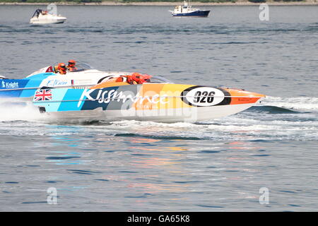 L'expérience acquise au cours de l'équipe de Kissimmee écossais inaugurale Grand Prix de la mer, tenue à Greenock sur le Firth of Clyde. Banque D'Images