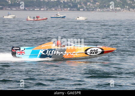 L'expérience acquise au cours de l'équipe de Kissimmee écossais inaugurale Grand Prix de la mer, tenue à Greenock sur le Firth of Clyde. Banque D'Images