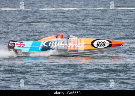 L'expérience acquise au cours de l'équipe de Kissimmee écossais inaugurale Grand Prix de la mer, tenue à Greenock sur le Firth of Clyde. Banque D'Images