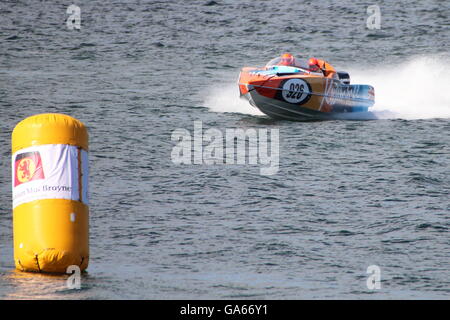 L'expérience acquise au cours de l'équipe de Kissimmee écossais inaugurale Grand Prix de la mer, tenue à Greenock sur le Firth of Clyde. Banque D'Images