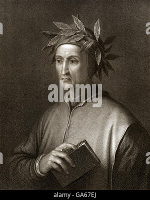 Dante Alighieri, 1265 - 1321, un poète et philosophe italien Banque D'Images