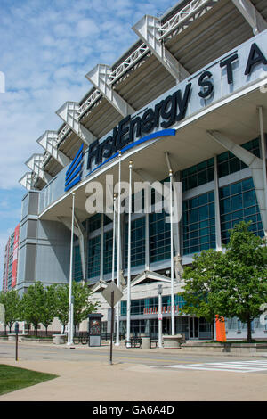 L'Ohio, Cleveland. Cleveland Browns Stadium aka premier stade de l'énergie. Banque D'Images