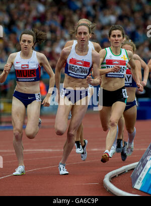 25 juin 2016 à Birmingham, Laura Muir et Laura Weightman concurrence sur le 1500m femmes lors de la troisième journée de la British Championsh Banque D'Images