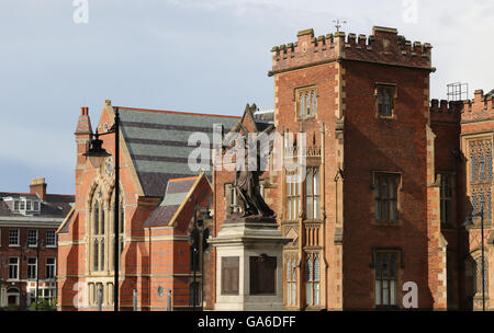 L'Université Queen's de Belfast, en Irlande du Nord. Banque D'Images