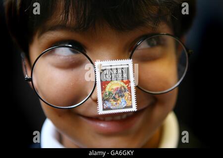 La Grande-Bretagne Timbres Harry Potter Banque D'Images