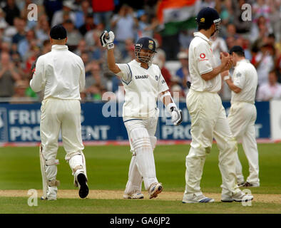 Cricket - npower deuxième Test - Angleterre v Inde - Jour deux - Trent Bridge Banque D'Images