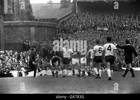 Football - Coupe du Monde Angleterre 1966 - Semi Final - l'Allemagne de l'Ouest v URSS - Goodison Park de Liverpool. Banque D'Images