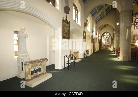 Une vue générale de la région de l'église St Patrick à Glasgow, où le corps de l'élève polonais assassiné Angelika kluk a été caché. Banque D'Images