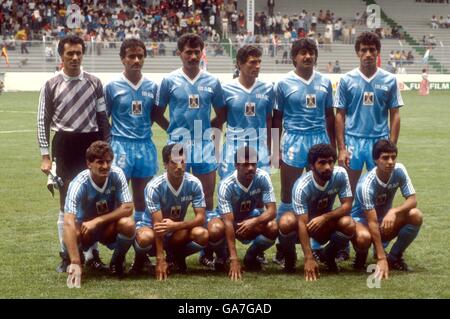 - Coupe du Monde de football Mexique 86 - Groupe B - Belgique v l'Iraq Banque D'Images