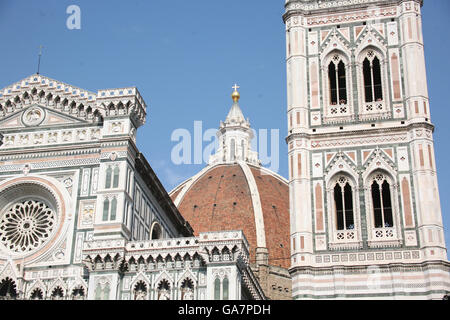 Stock de voyage en Italie.La cathédrale de Florence. Banque D'Images