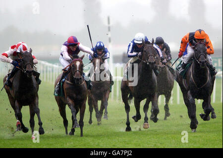 Les courses de chevaux - Newbury Banque D'Images