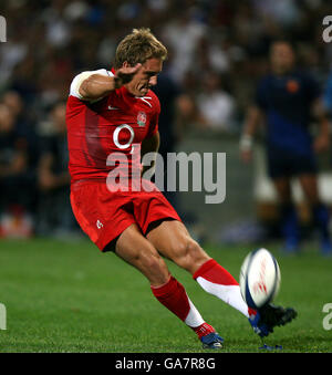 Rugby Union - International friendly - France / Angleterre - Stade vélodrome.Jonny Wilkinson, en Angleterre, est passible d'une peine Banque D'Images