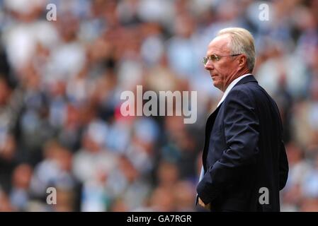 Football - Barclays Premier League - Manchester City / Manchester United - City of Manchester Stadium. Sven Goran Eriksson, directeur de la ville de Manchester Banque D'Images