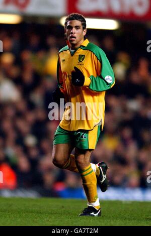 Football - AXA FA Cup - troisième tour Replay - Chelsea / Norwich City. Darel Russell, Norwich Banque D'Images