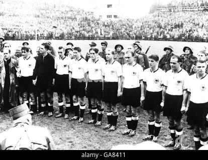 - Coupe du Monde de football suisse 54 - Final - Hongrie / Allemagne de l'Ouest Banque D'Images