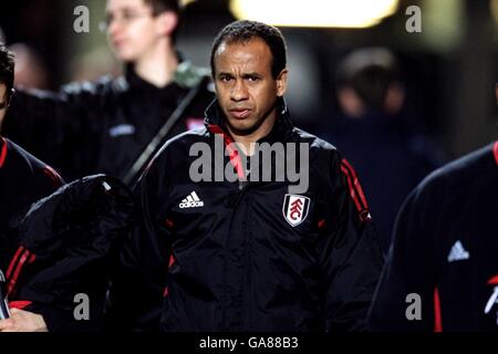 Soccer - FA Barclaycard Premiership - Ipswich Town v Fulham. Jean Tigana, responsable Fulham Banque D'Images