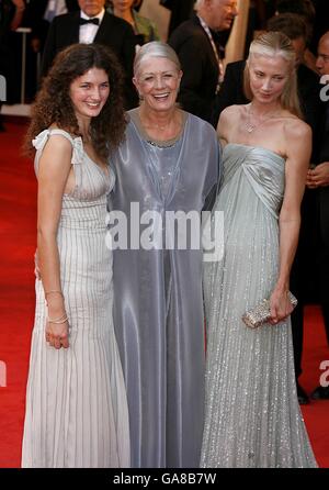 Les ctrices Daisy Bevan, Vanessa Redgrave et Joely Richardson à la première des Expiations au 64ème Festival International du film de Venise. Banque D'Images