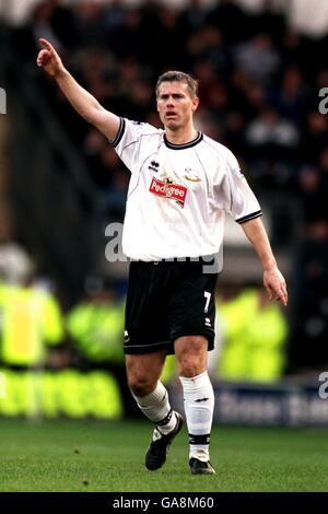 Soccer - FA Barclaycard Premiership - Derby County / Sunderland. Rob Lee, Comté de Derby Banque D'Images