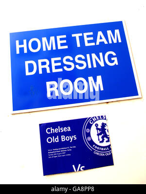 Soccer Chelsea - Old Boys v West Ham United Équipe de '86 - le moyeu Banque D'Images