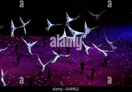 Jeux olympiques d'hiver - Salt Lake City 2002 - cérémonie de clôture.Le défilé de la cérémonie de clôture au stade Rice-Eccles Banque D'Images