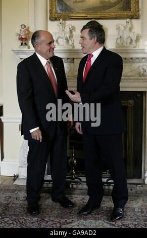 Guiliani visite le Royaume-Uni Banque D'Images