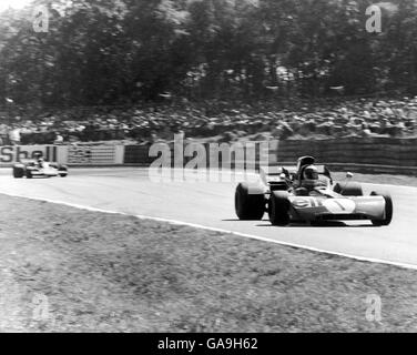 Course automobile Formula One - Grand Prix britannique John Player. Jackie Stewart en route pour la deuxième place Banque D'Images